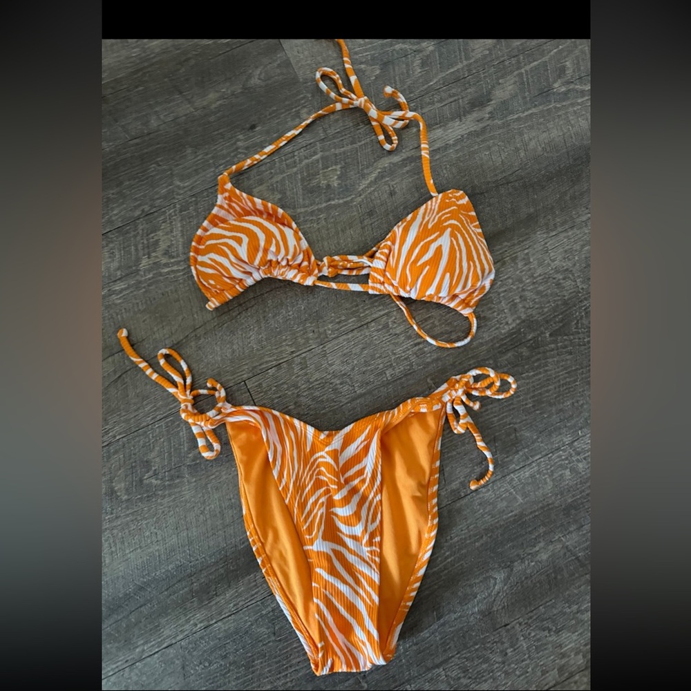 Target Tiger Stripe String Bikini - image 1